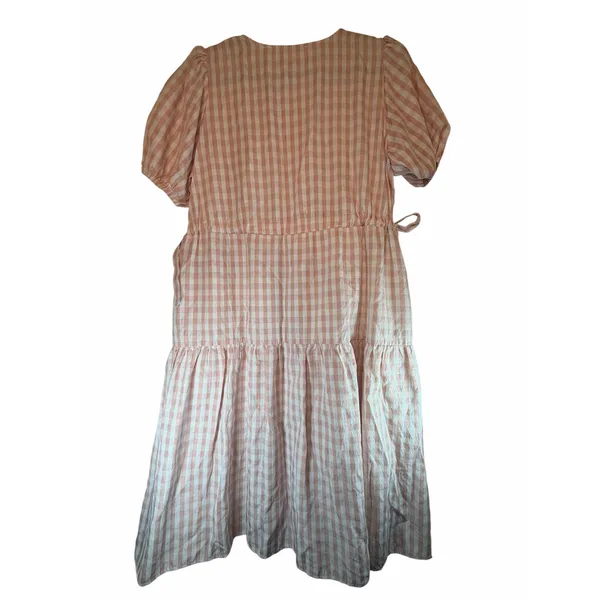 Calista Pink and White Gingham Dress - Size M - Image 4