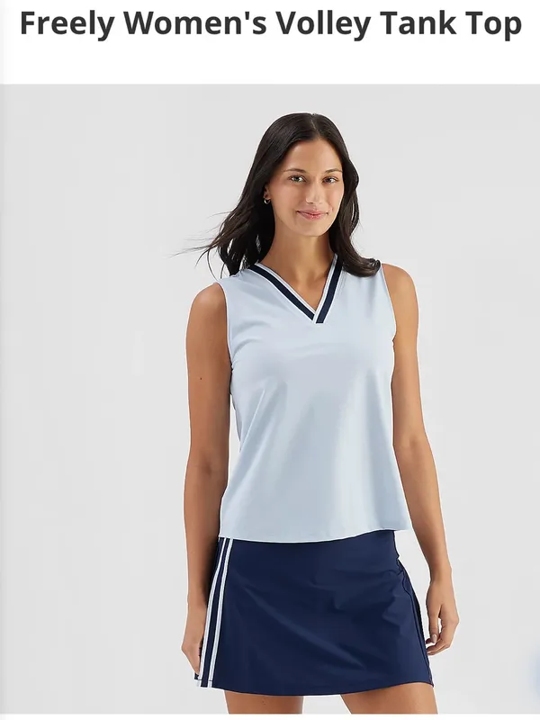 Freely Women's Volley Tank Top-Kentucky Blue Size-M - Image 5