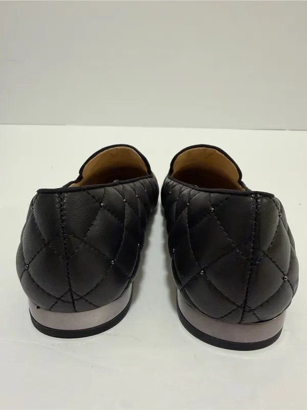 TALBOTS Ryan Stud Quilted Loafer Black Size 9 - Image 4