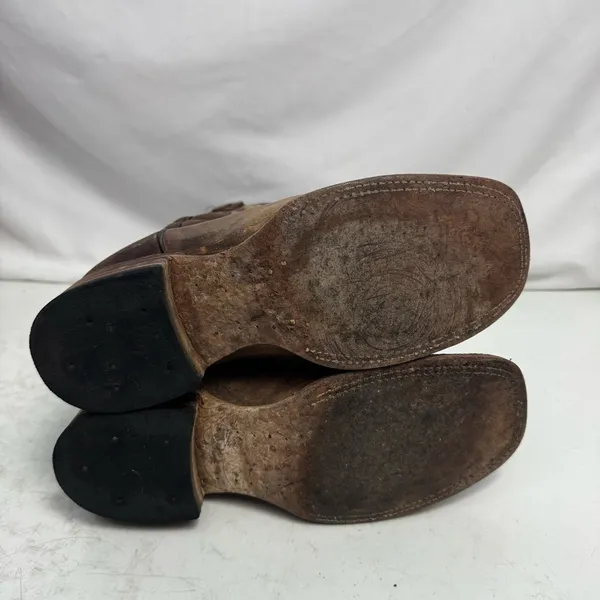 Robert Jr. Brown & Yellow Sunflower Cowgirl Cowboy Boots Size 10 - Image 7