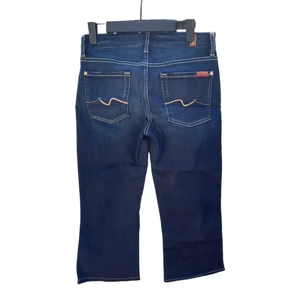 7 For All Mankind Kimmie Bootcut Cropped Jeans - Image 2