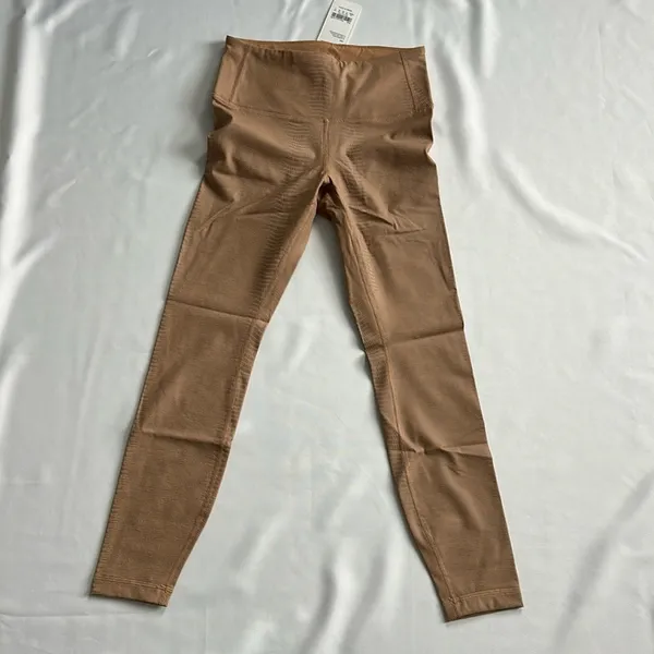 NWT CRZ‎ YOGA Nude Matte Faux Leather Leggings "25 SZ XS - Image 4