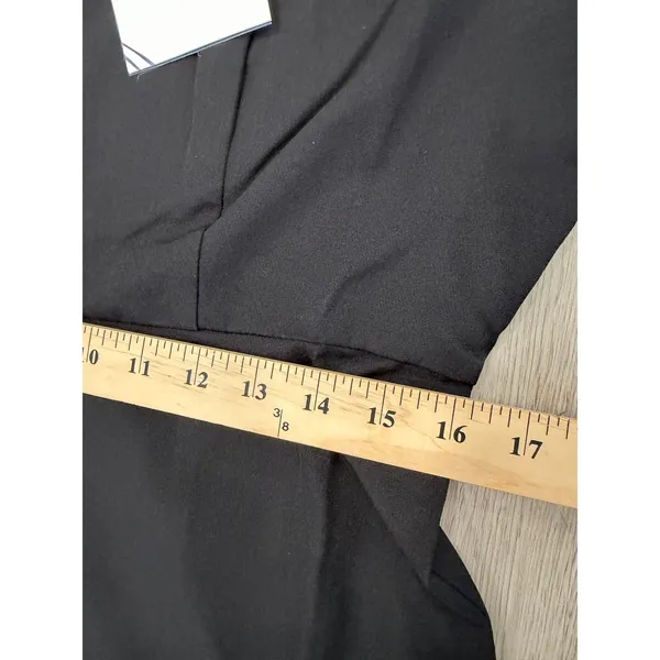 TUCKERNUCK Pomander Place Lilith Black Gold Ruffle Midi Cocktail Dress NWT M - Image 7