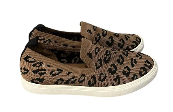 NWOT Lane Bryant Leopard Animal Print Textile Upper Slip On Sneaker Loafer 9W - Image 3