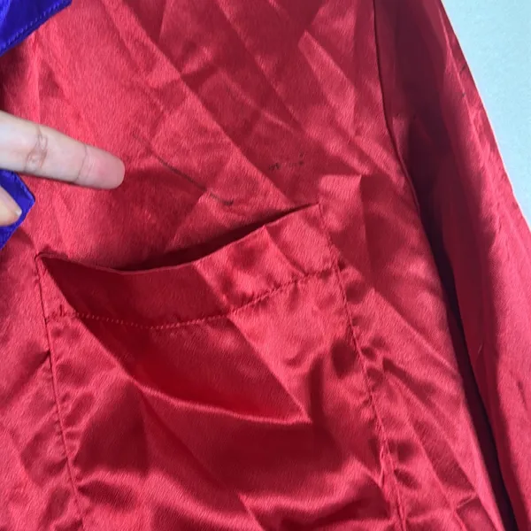 VTG 90s VICTORIAS SECRET Satin NIGHT SHIRT Nightgown Gold Label red‎ pjs sz P/S - Image 5