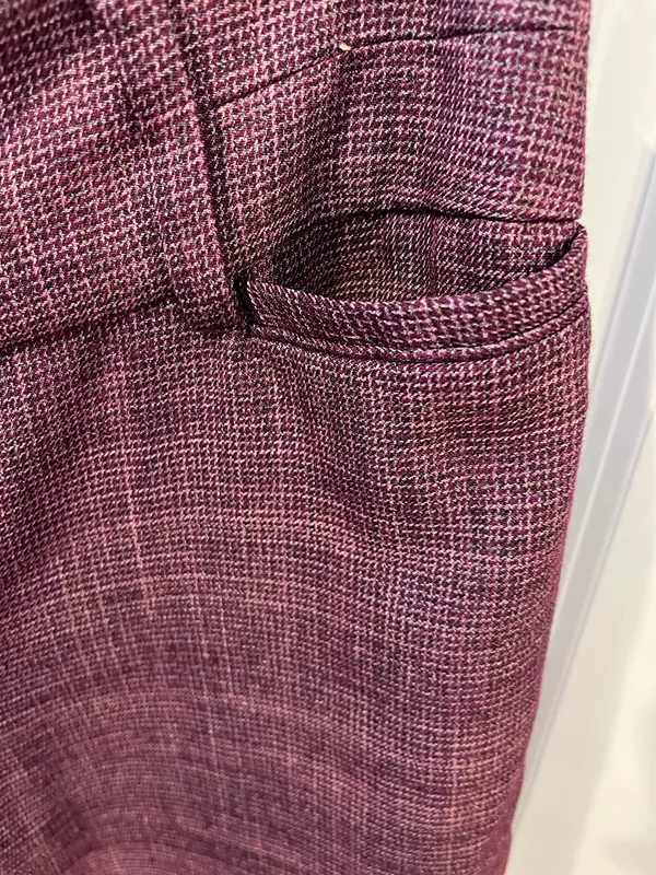 7th Avenue New York & Company Suiting Collection Burgundy Dress Pants Size 6 - Image 2