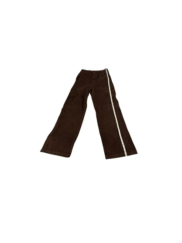 Hollister Womens 28 Brown Corduroy Cargo Pants Ultra High Rise Baggy Wide Leg - Image 11
