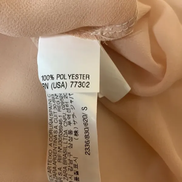 Zara Woman Sheer Pleated Sleeveless Blouse Size Small - Image 7