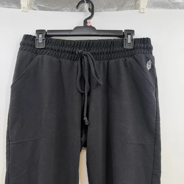 FP Movement Sunny Skinny Joggers L Black Free People French Terry Sweatpants - Image 2