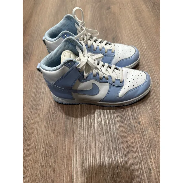 Nike Dunk High Aluminum White Blue Womens Sneakers DD1869-107 Size 7‎ - Image 2