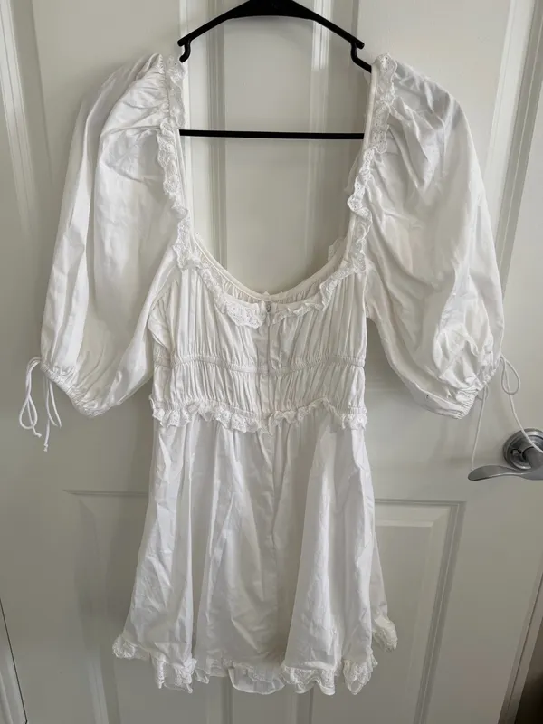 For Love & Lemons Mini Dress White - Image 4