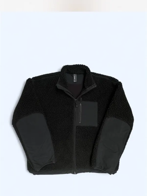 Aritzia TNAction Snoblock Polar Shred Mockneck Jacket Black minimalist fall XS - Image 6