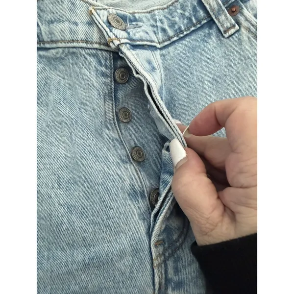 Abercrombie & Fitch High Rise Distressed Mom Jeans‎ Size 16 - Image 3