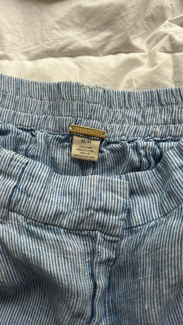 Magaschoni Linen Wide-Leg Pants - Image 2
