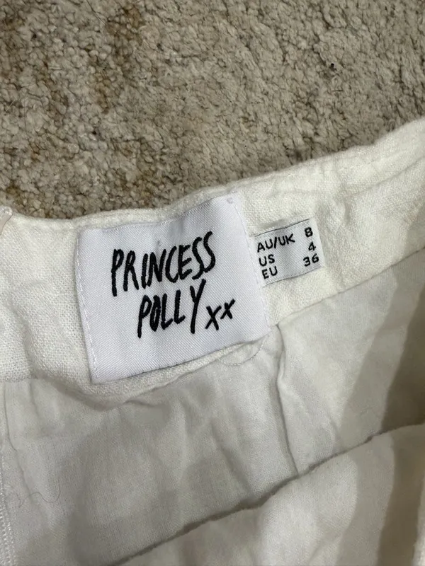 Princess Polly White Mini A-Line Skirt - Image 2