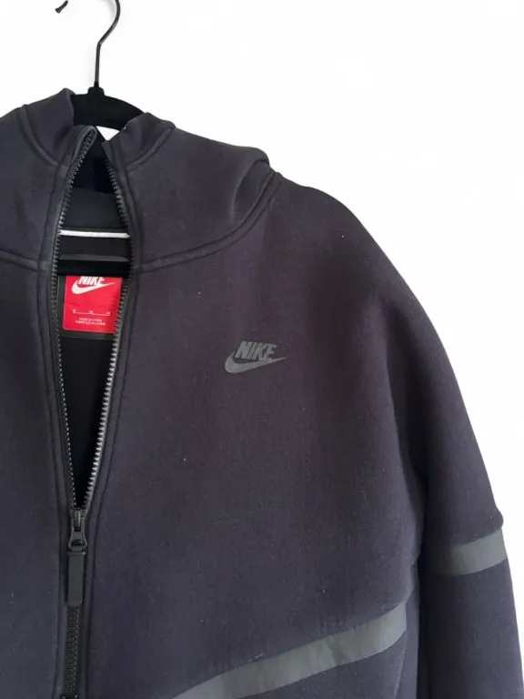 Nike Tech Fleece Longline Cocoon Full Zip Jacket Womens Black Coat Size Medium - Image 4