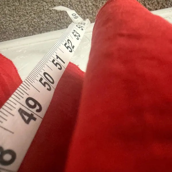 Floral Blooming Red‎ Boho Maxi Dress XXL Empire Waist Button V-Neck Cottagecore - Image 8