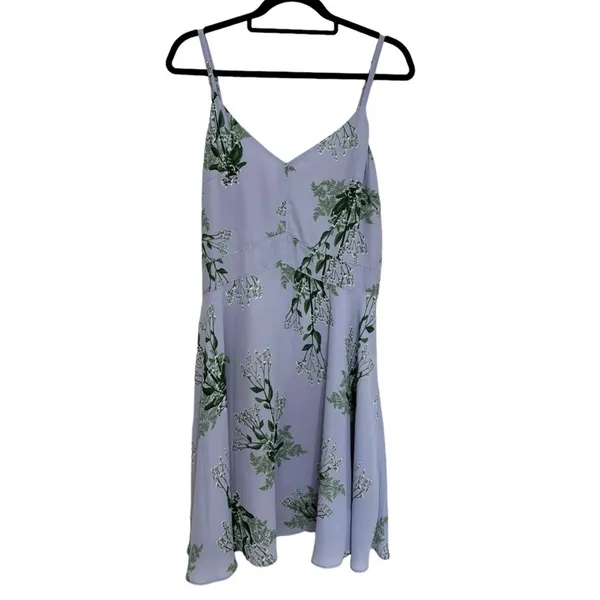 NEW Larke x Anthropologie Garden Party Lilac Purple Swing Mini Dress - Size M - Image 4