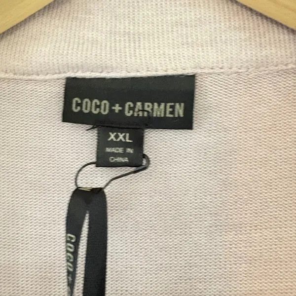 Coco + Carmen Mauve Pink‎ Polo Dress Short Sleeve Knit Shift XXL NEW - Image 3