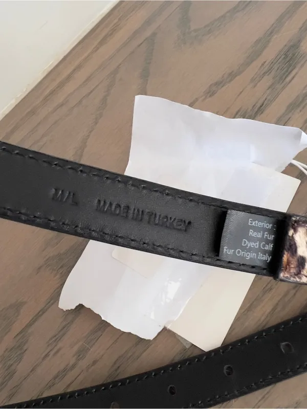 Anine Bing Nicola Link Belt in Leopard NWT - Image 6