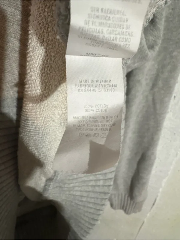 Aerie V-Neck Oversized Hoodie | Size: Medium - Image 4