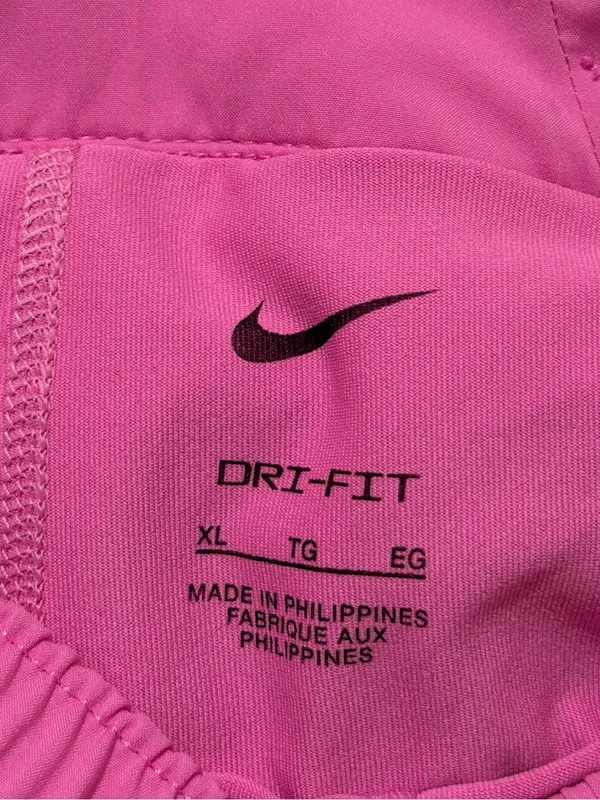 Nike Women's One Dri-FIT Pink Mid-Rise Brief-Lined Shorts Size XL - Image 3