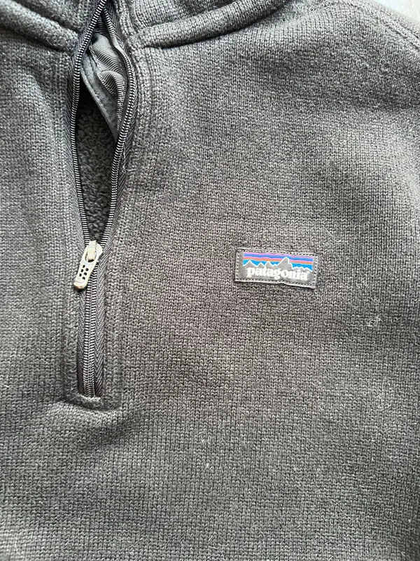 Patagonia Better Sweater Black Quarter-Zip Fleece Pullover Women’s Medium - Image 2
