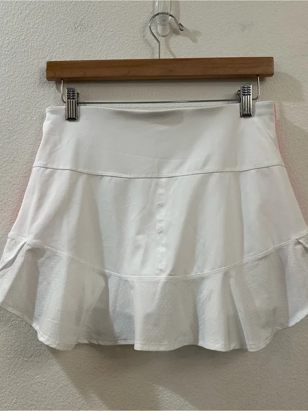 LUCKY IN LOVE Sunset Spin Petal Skirt Skort‎ White Size Small - Image 8