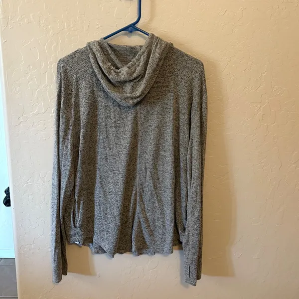 Old Navy Womans Hoodie Gray Pullover Size Large Drawstring - Image 9