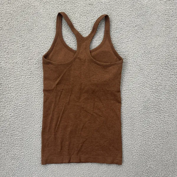 Lululemon Ebb To Street Tank Top Roasted Brown Athletic Athleisure Women's 6 - Image 2