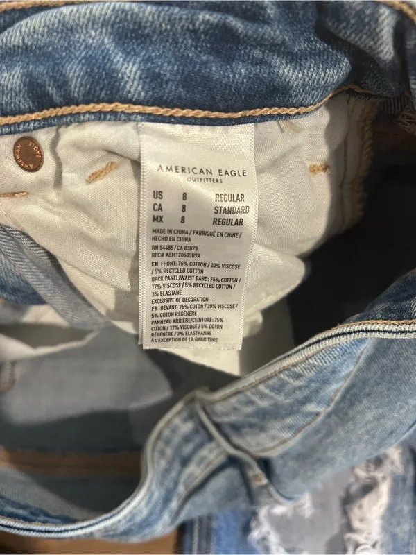 American Eagle Strigid Mom Jeans, 8 - Image 6