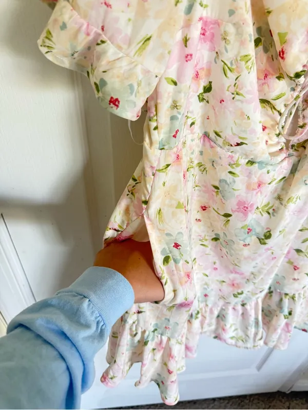 Abercrombie & Fitch NEW Flirty Pink Floral Day Dress - Image 8