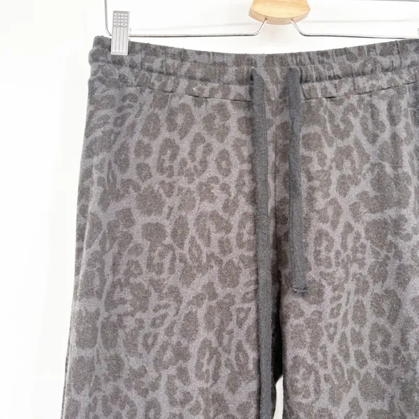 NWT LNA Womens Brushed Leopard Print Soft Cozy Sweatpants Jogger Pants Size S - Image 4