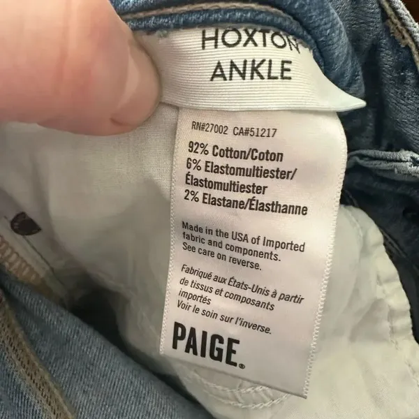 Paige Hoxton ankle distressed 29 normcore stretchy jeans - Image 4