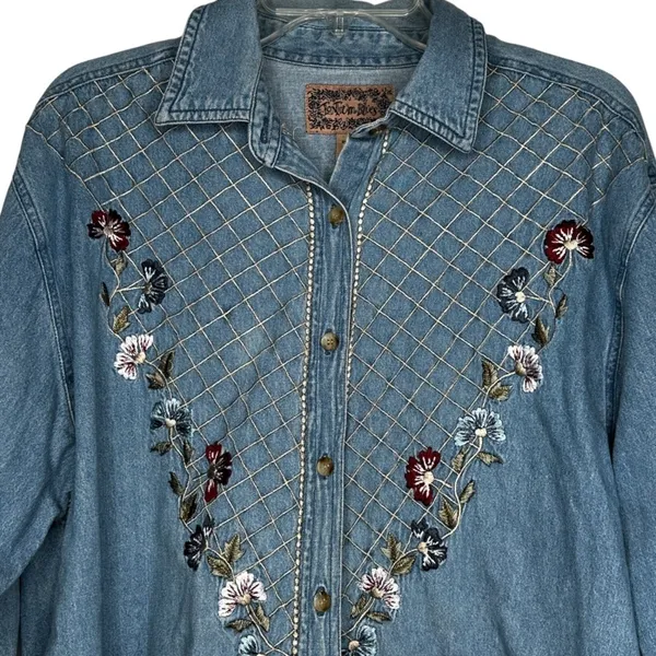 Vintage Tantrum Blues Embroidered‎ Shirt - Image 2