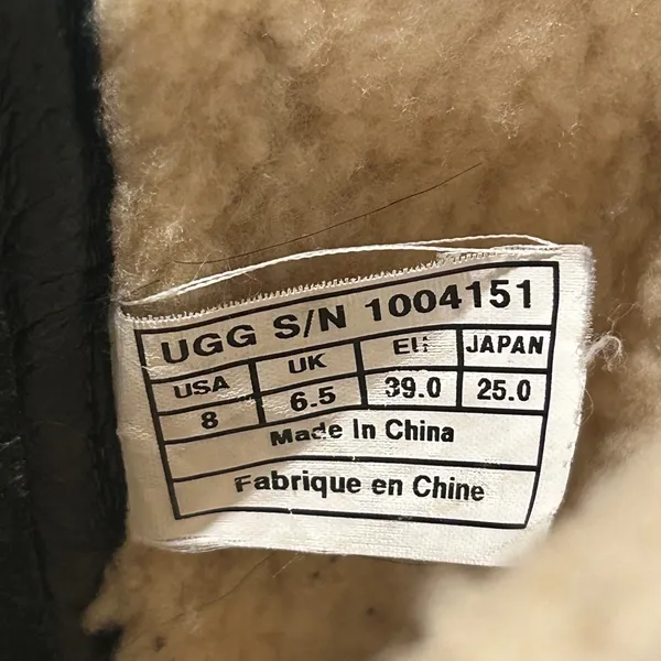 UGG Charcoal Boots with Shearling Trim - Image 12