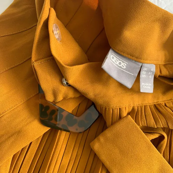 ASOS Yellow Pleated Maxi Skirt - Image 13