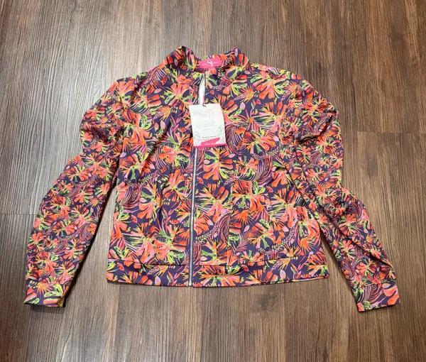 Sassy Jones Tropical Print Ruffle Tracksuit size XL - Image 5