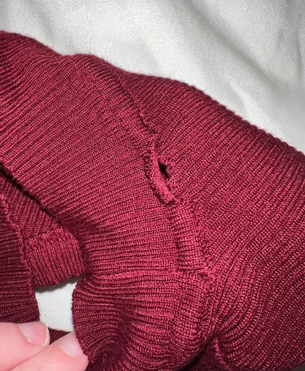 These Three Boutique Maroon One Shoulder Dress - Image 3