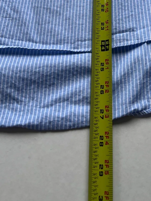 Zara Sz M Blue Sleeveless Tank Top With Ruffle Detail Button - Image 7