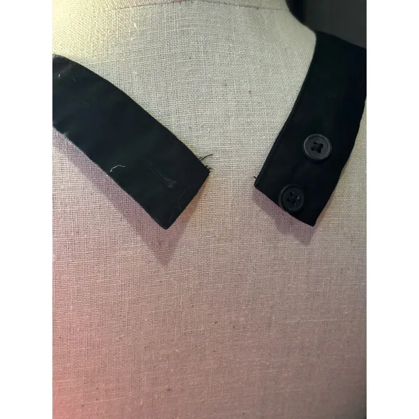 Black Halter Maxi Dress Square Neck Pleated‎ A-Line Gown with Pockets - Image 3