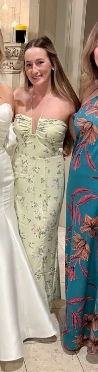 Abercrombie Green Floral Dress Midi - Image 5