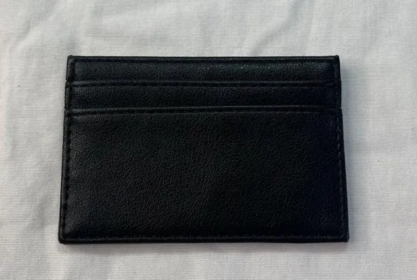 Juicy Couture Black Faux Leather Card Holder Wallet - Image 3