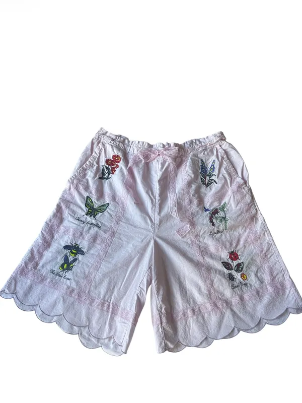 Anthropologie LyreBird Embroidered Bermuda Shorts - Image 3