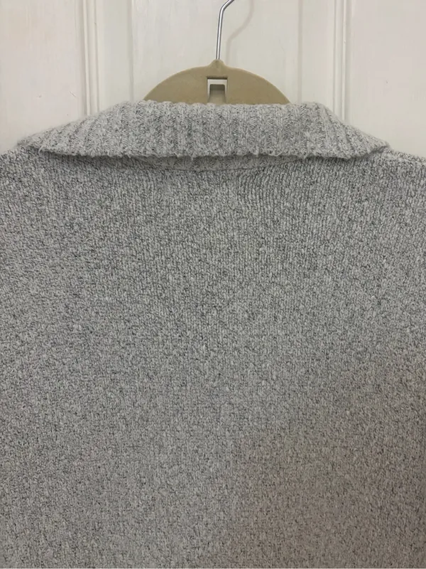 Old Navy Women’s Quarter Zip Sweater in Grey - Image 7