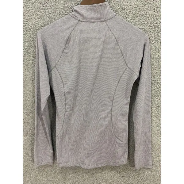 RBX reebok womens shirt small gray athletic mock neck quater‎ zip heathered - Image 5