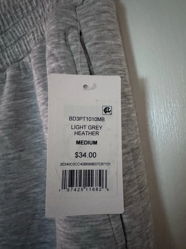 89th + Madison Heather Light Grey Wide Leg Lounge Sweatpants Medium - Image 6