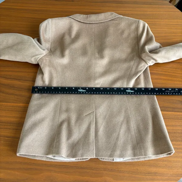 Talbots Blazer 8P Camel Hair Coat Italian Fabric Preppy Old Money Capsule Office - Image 15