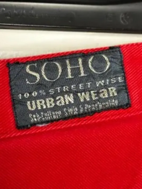 Vintage Red Barrel Jeans | 90s High Waisted Cotton Denim Pants (Size 10) - Image 8