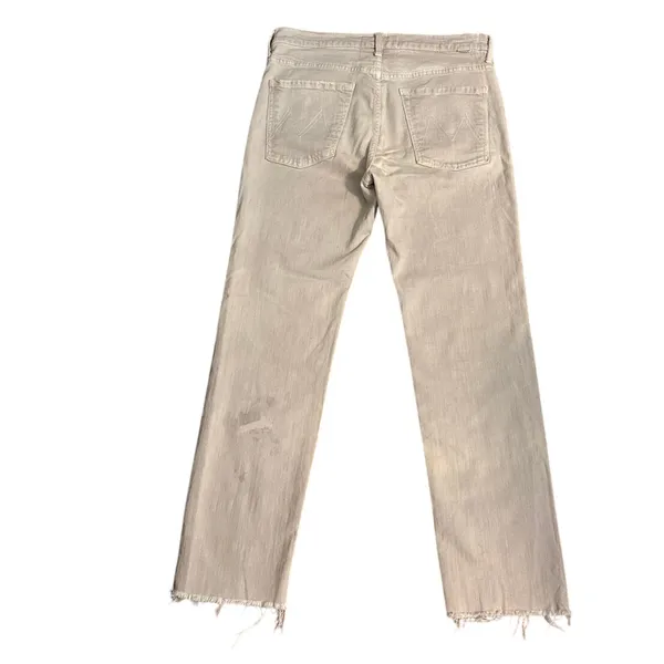 Mother Superior 29 The Scrapper Cuff Ankle Fray Jeans Devil May Care Wash FLAW - Image 2
